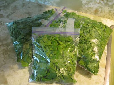 Wrap the Herbs in a Resealable Plastic Bag